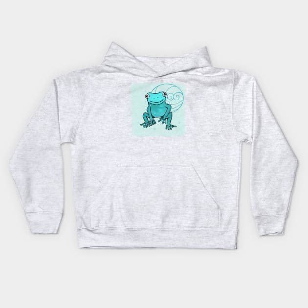 The WATER FROG Kids Hoodie by astonishingemma